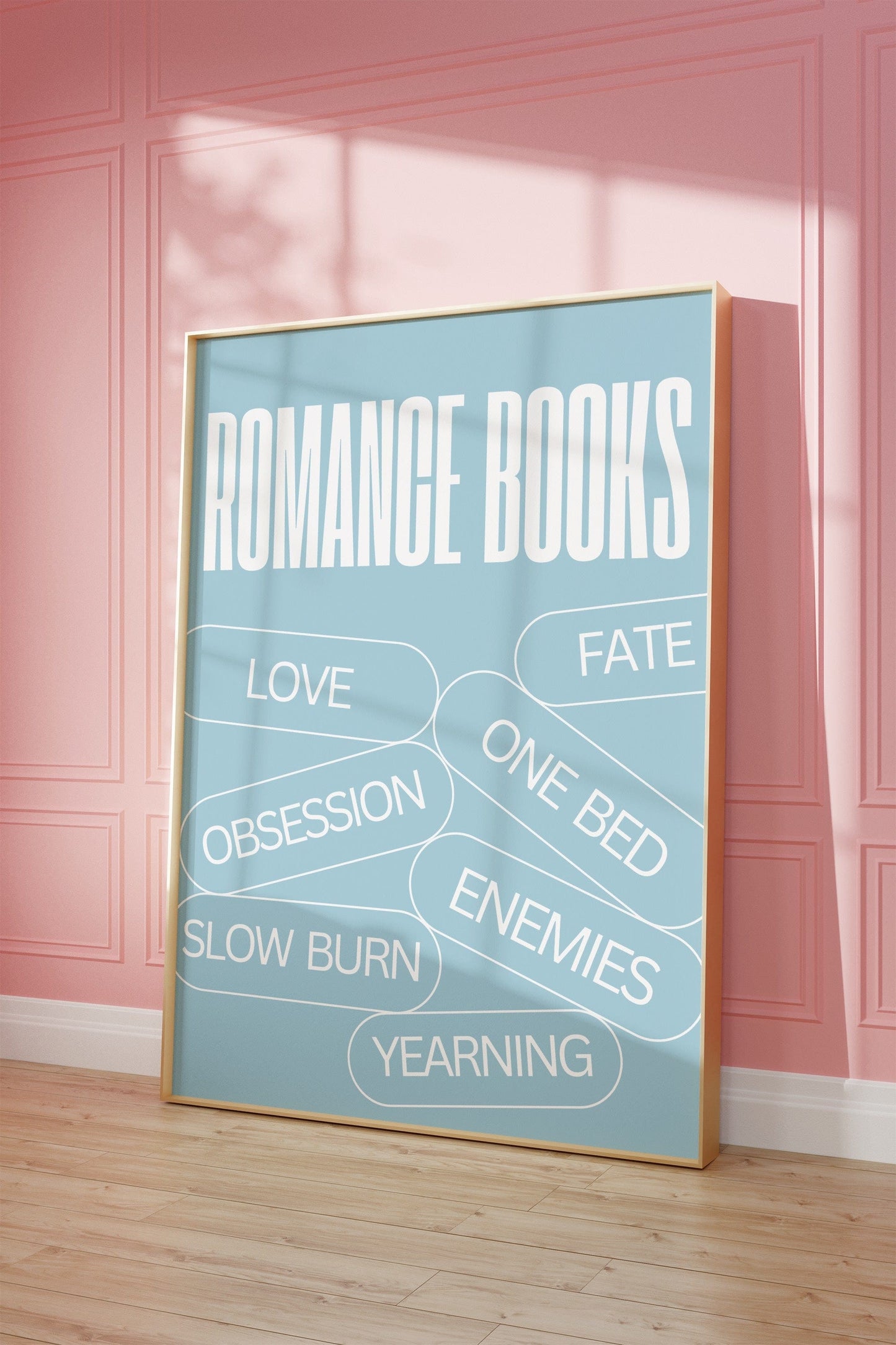 Romance Tropes - Powder Blue - Poster