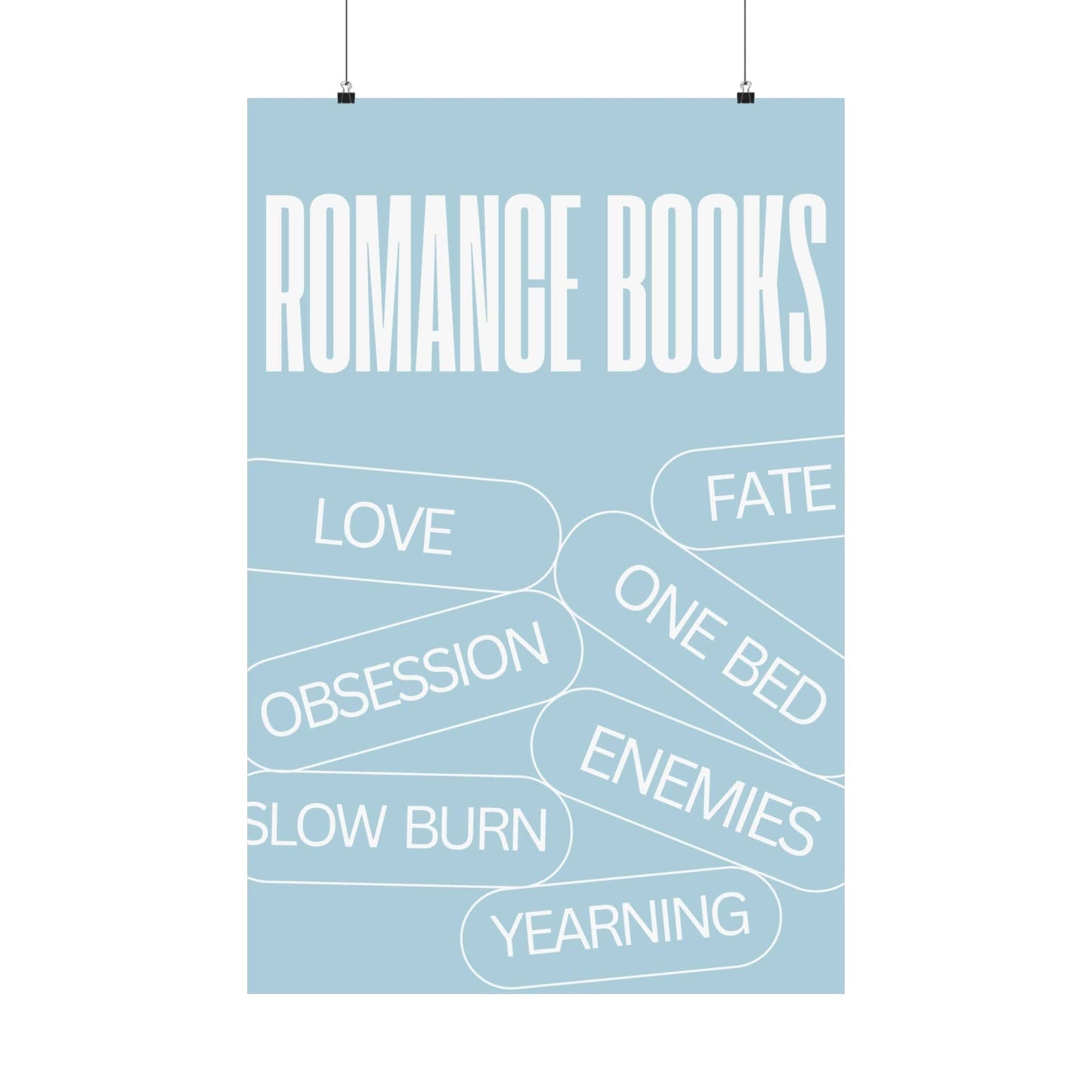 Romance Tropes - Powder Blue - Poster