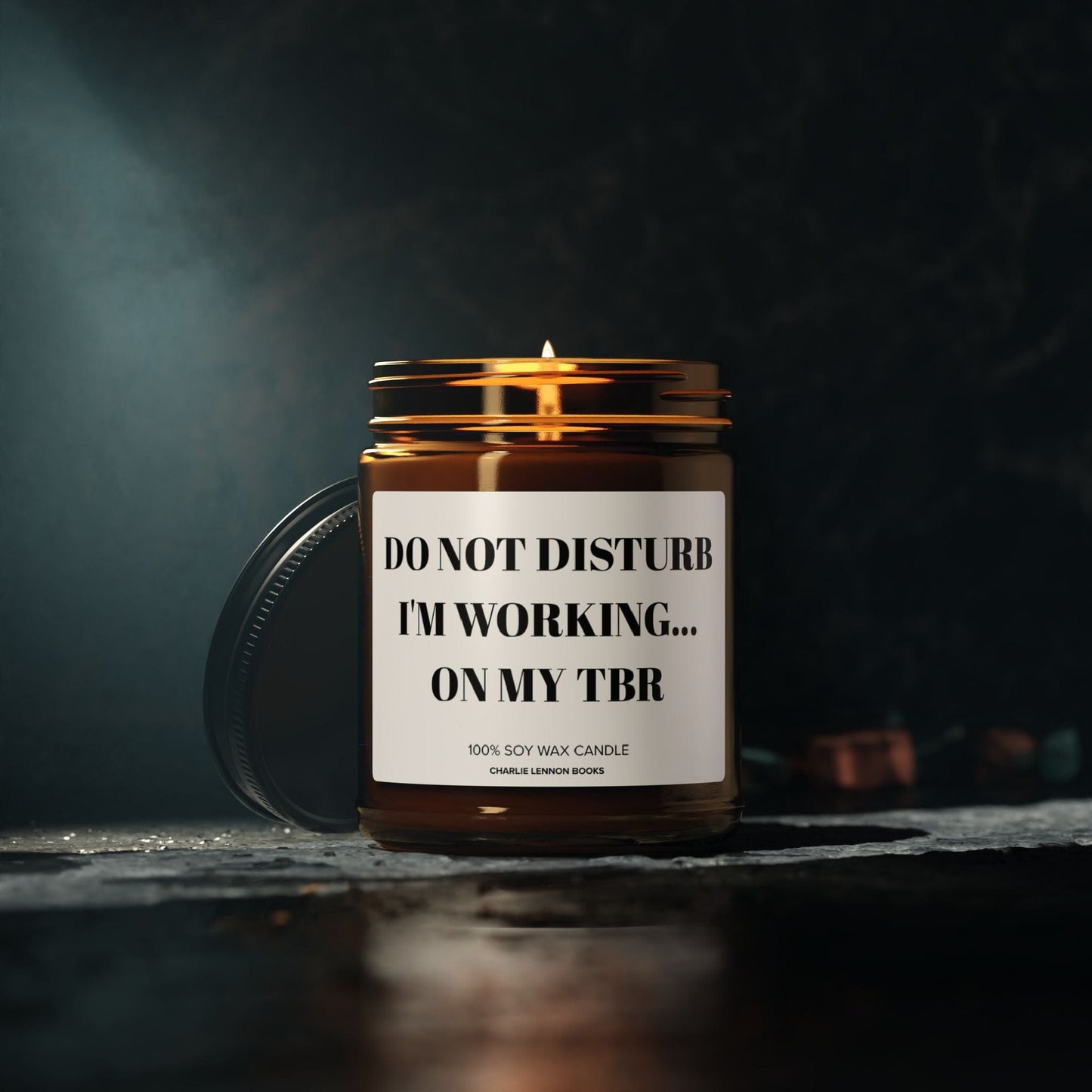 Do Not Disturb I'm Working on my TBR - Candle