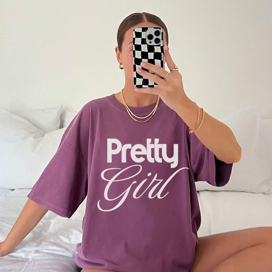 Pretty Girl Graphic - T-Shirt