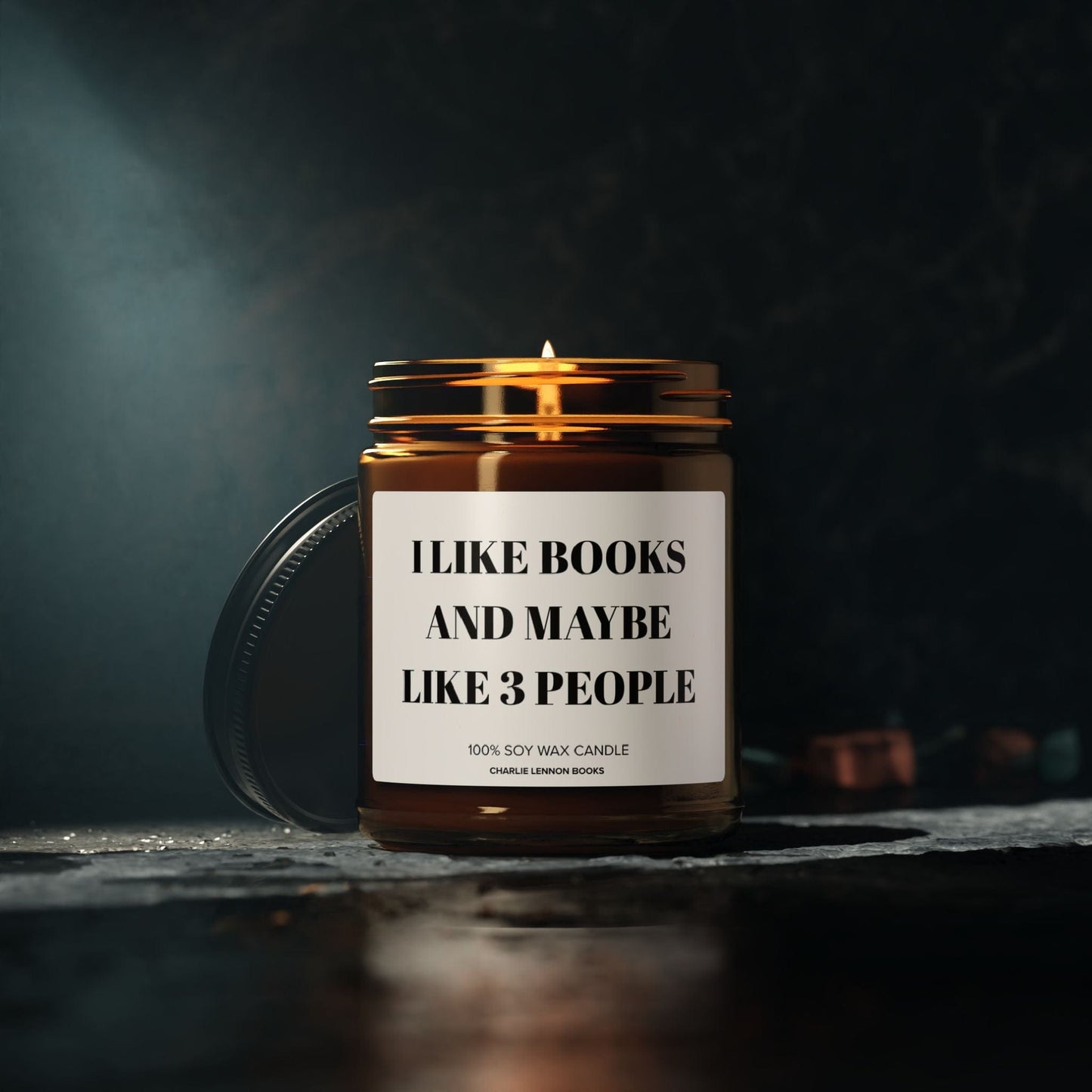 I Like Books And Maybe Like 3 People - Candle