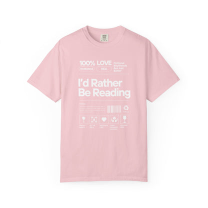 Barcode - I'd Rather Be Reading - T-Shirt