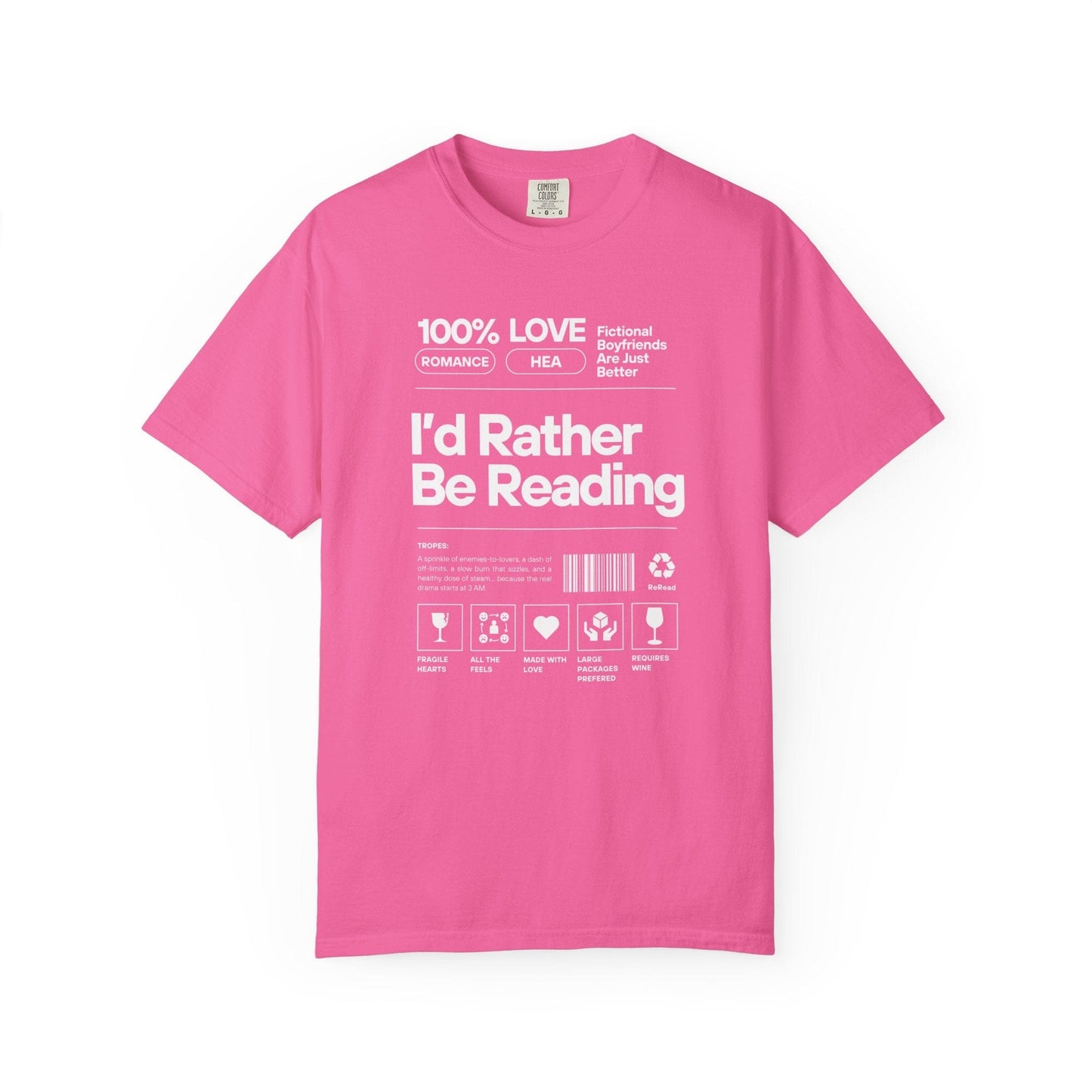 Barcode - I'd Rather Be Reading - T-Shirt
