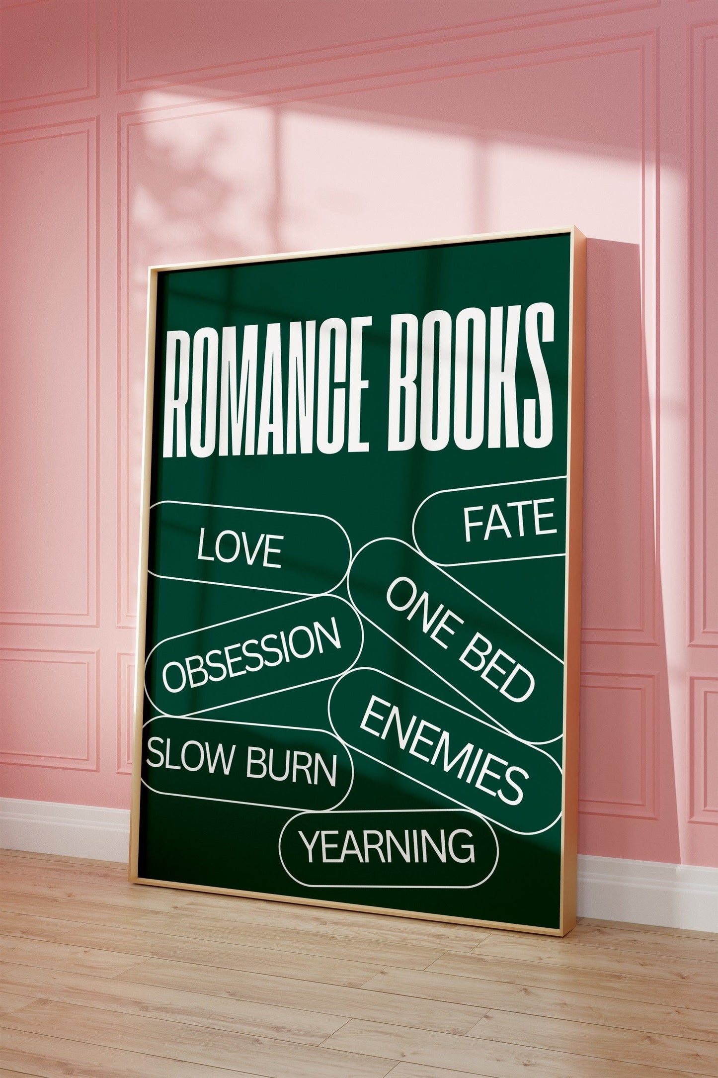 Romance Tropes - Green - Poster