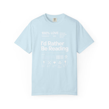 Barcode - I'd Rather Be Reading - T-Shirt