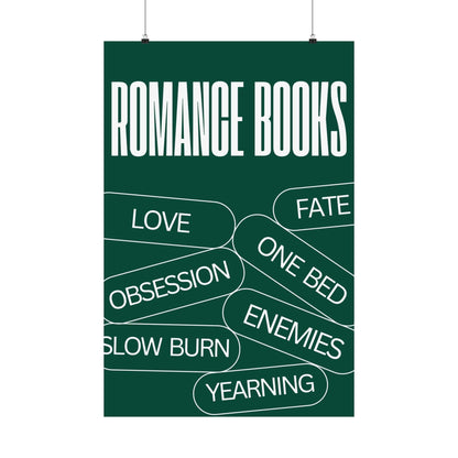 Romance Tropes - Green - Poster