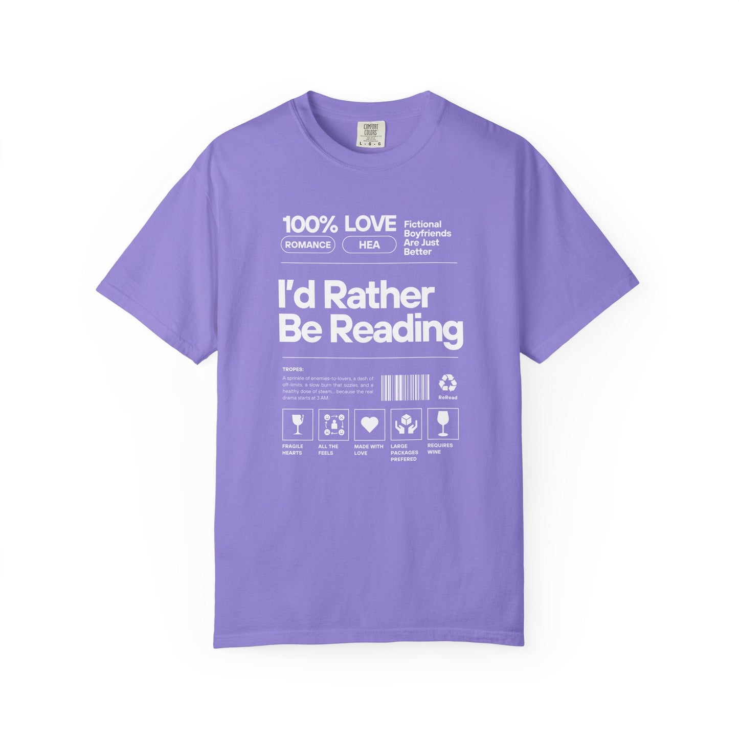Barcode - I'd Rather Be Reading - T-Shirt
