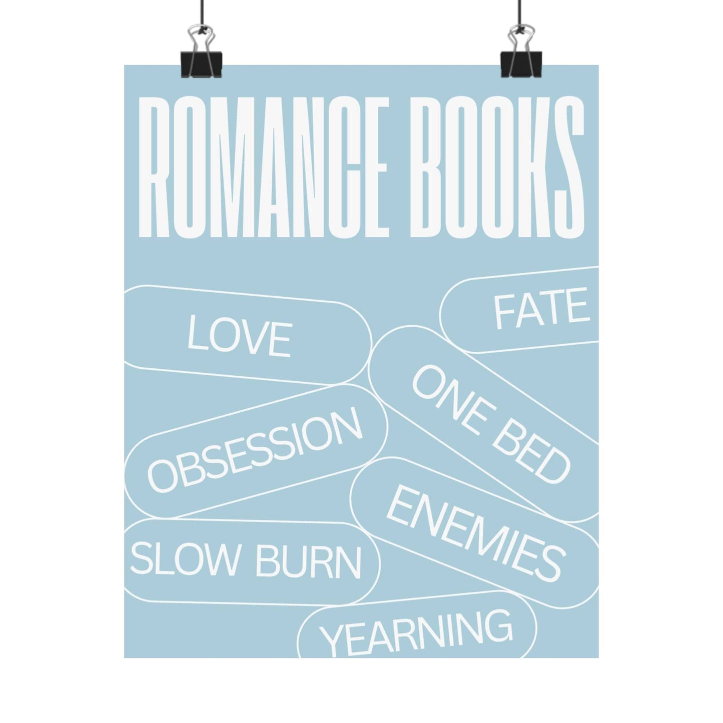 Romance Tropes - Powder Blue - Poster