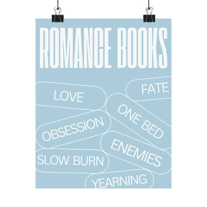 Romance Tropes - Powder Blue - Poster