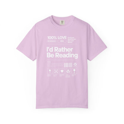 Barcode - I'd Rather Be Reading - T-Shirt