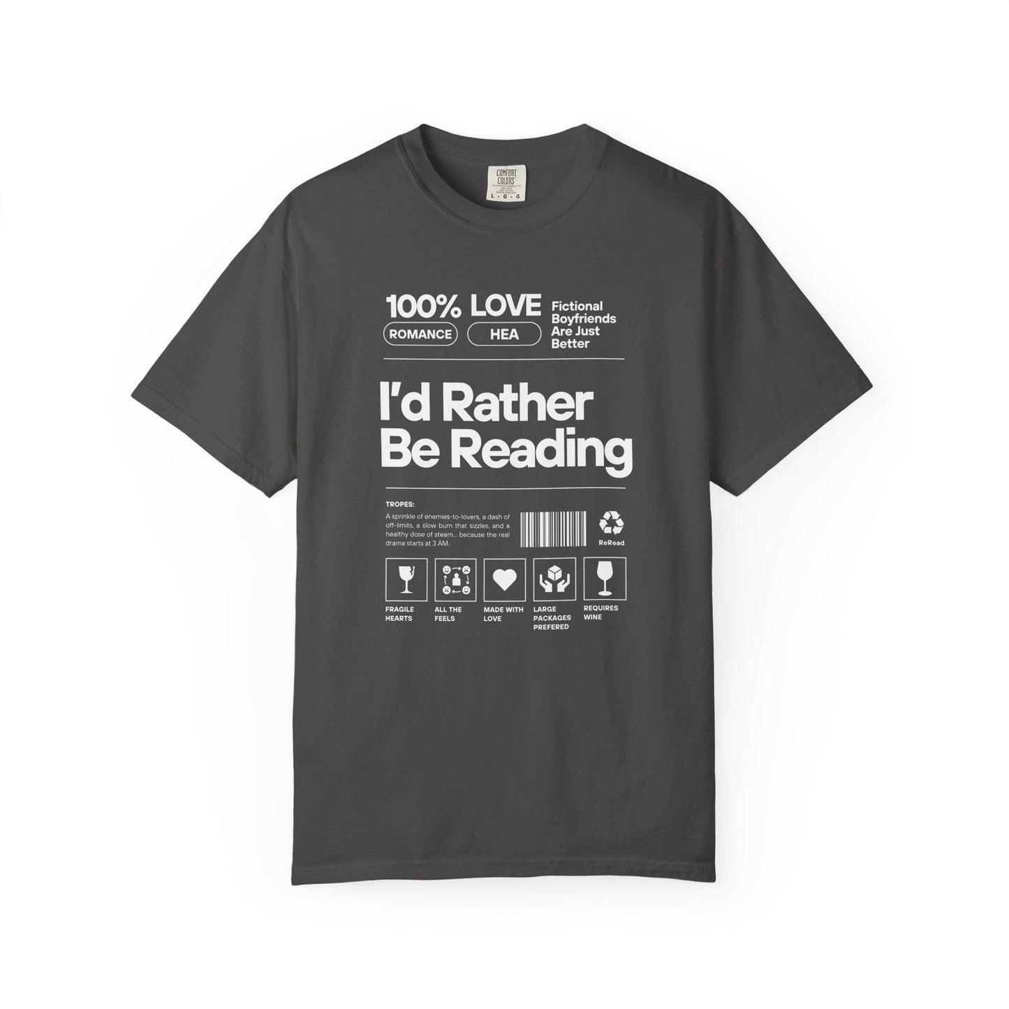Barcode - I'd Rather Be Reading - T-Shirt