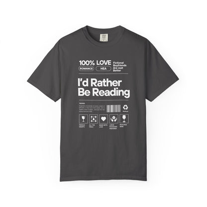 Barcode - I'd Rather Be Reading - T-Shirt