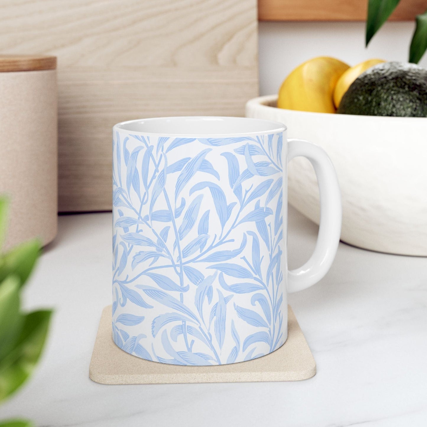 Powder Blue Botanical - Mug