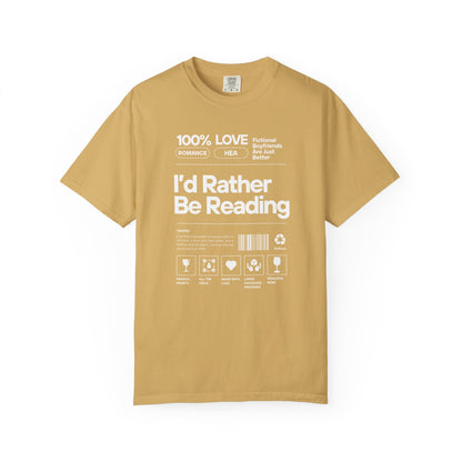 Barcode - I'd Rather Be Reading - T-Shirt