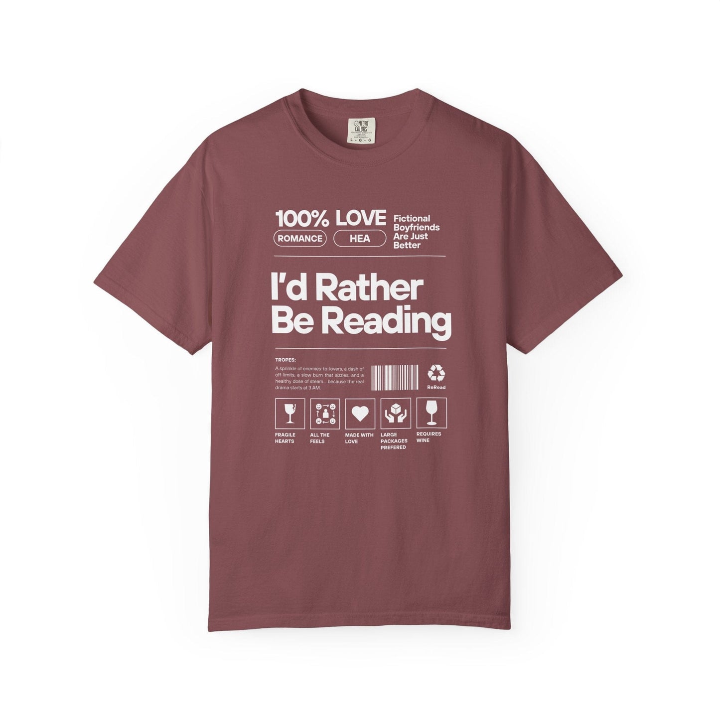 Barcode - I'd Rather Be Reading - T-Shirt