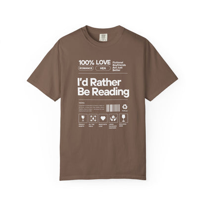 Barcode - I'd Rather Be Reading - T-Shirt