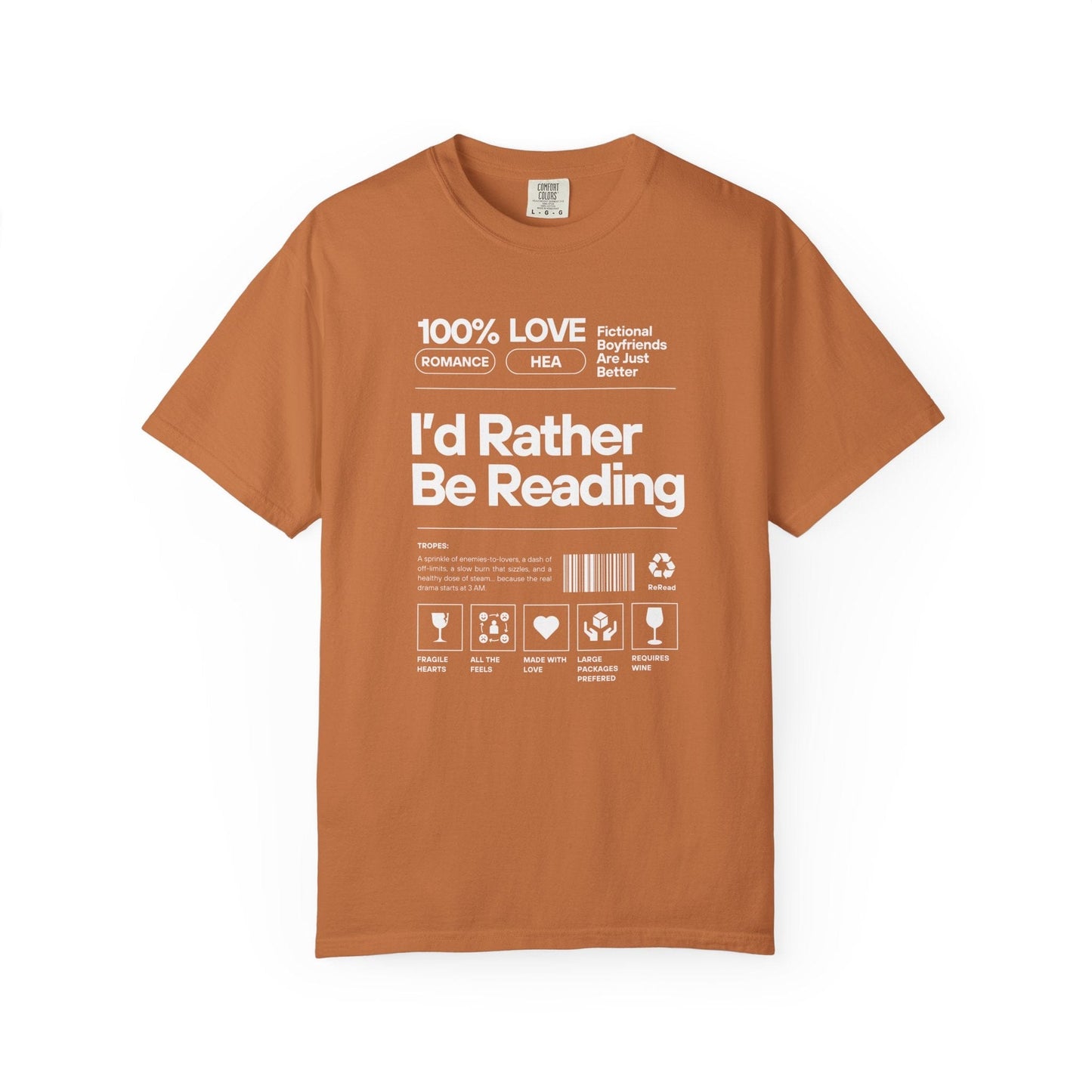 Barcode - I'd Rather Be Reading - T-Shirt