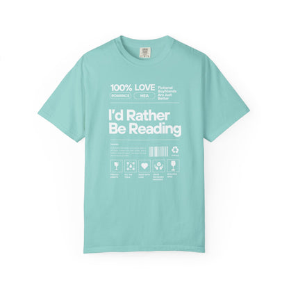 Barcode - I'd Rather Be Reading - T-Shirt