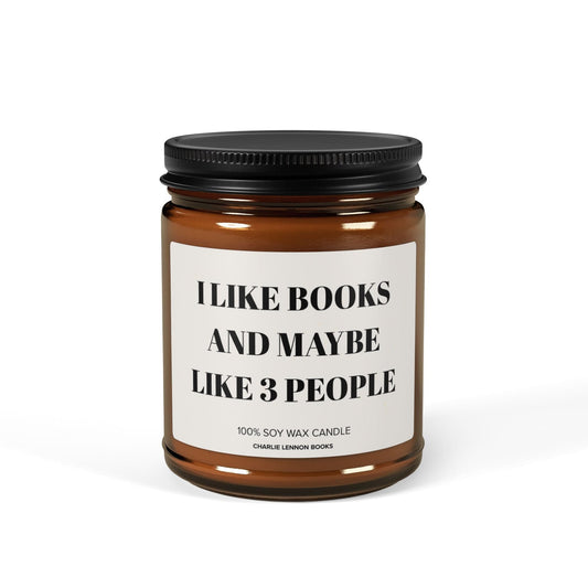 I Like Books And Maybe Like 3 People - Candle