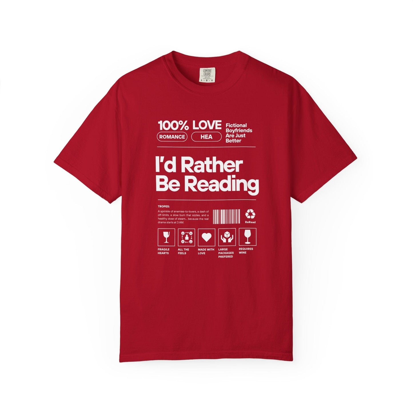 Barcode - I'd Rather Be Reading - T-Shirt