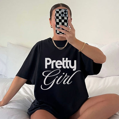 Pretty Girl Graphic - T-Shirt