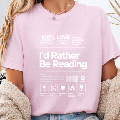 Barcode - I'd Rather Be Reading - T-Shirt