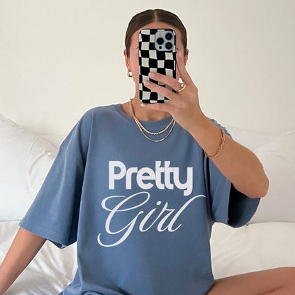 Pretty Girl Graphic - T-Shirt