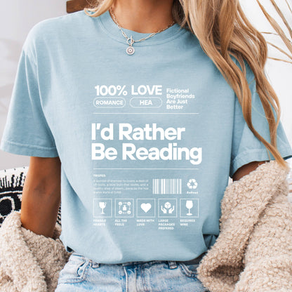 Barcode - I'd Rather Be Reading - T-Shirt