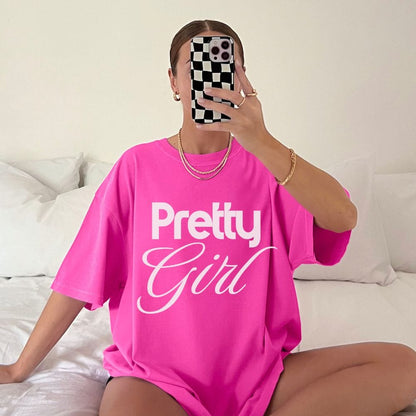 Pretty Girl Graphic - T-Shirt
