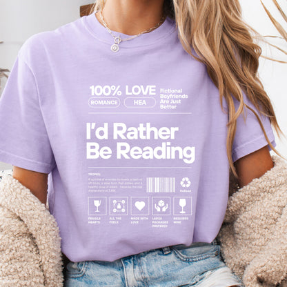 Barcode - I'd Rather Be Reading - T-Shirt