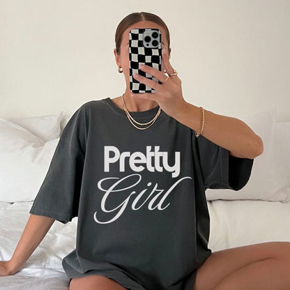 Pretty Girl Graphic - T-Shirt